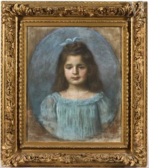 José FRAPPA (1854-1904) Portrait de jeune fille--img1