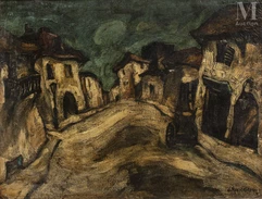 Stanislas ELESZKIEWICZ (Czutowie k.Poltawy 1900 - Paris 1963)-La rue ondulante-img1