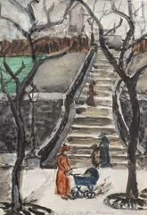 Alice HALICKA (Cracovie 1894 - Paris 1975)-L'escalier du maquis-img1