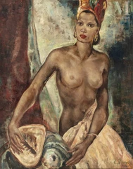 Evgenija ALEKSANDROVNA LANG (1890-1973)-Femme aux coquillages-img1