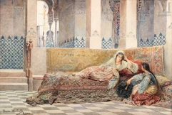 Maria MARTINETTI  (Italie 1864 - Etats Unis  1921)-Confidences au harem-img1