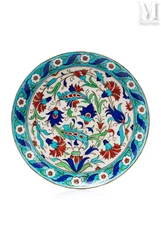 Theodore DECK (1823-1891)-Plat d'inspiration Iznik-img1