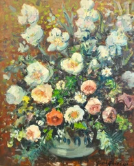 Merio AMEGLIO (San Remo 1897 - Paris 1970)-Nature morte aux fleurs-img1