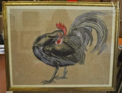 Raymond BIGOT  (Orbec 1872 - Equemauville 1953)-Coq-img1