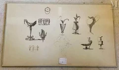 Fernand Piestre CORMON (Paris 1845 - 1924)-Etudes de frises, de décors et depièces d'orfèvrerie-img1