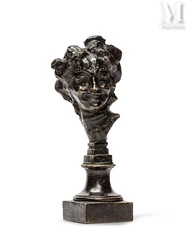 Emile Antoine BOURDELLE (1861 - 1929)-Rieuse au grand chignon-img1