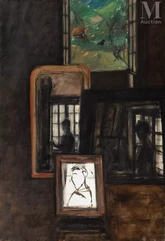 Bernard DUFOUR  (1922-2016)-Dans l’atelier-img1