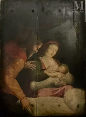 Ecole ANVERSOISE vers 1600, entourage de Otto van VEEN-La Nativité-img1