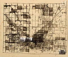 Brion GYSIN (1916-1986)-L'île Saint Louis, Les deux rues des Deux Ponts, 1974-img1