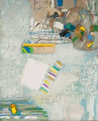 Chafic ABBOUD (1926-2004)-A la terrasse, 1985-img1