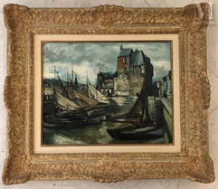 Arthur FILLON (1900-1974)-Le  Port-img1