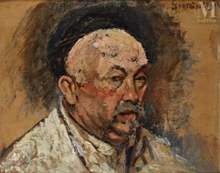 Nathan GRUNSWEIGH (Cracovie 1880 - Déporté en 1943)-Autoportrait-img1