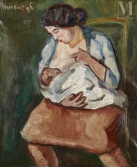 Nathan GRUNSWEIGH (Cracovie 1880 - Déporté en 1943)-Fanny Grunsweigh, femme du peintre-img1