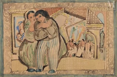 Bela KADAR (Budapest 1877-1956)-Le couple-img1