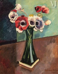 Ludovic RODO-PISSARRO (Paris 1878-1952)-Bouquet d'anémones, 1915-img1