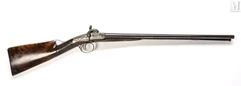 Fusil de chasse, double, à percussion, à culasse mobile.--img1