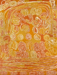 Tjunkayi Napaltjarri (c. 1930 - )-Womens Dreaming at Umari-img1
