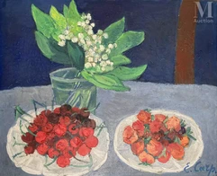 Esther CARP (1897-1970)-Nature morte aux fruits-img1