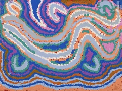 Liddy Walker Napanangka (c.1925/30 - 2017)-Wakirlpirri Jukurrpa - Dogwood Tree Dreaming, c. 2006-img1