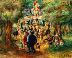 Zygmunt DOBRZYCKI (Oleskin 1896- Beauvallon 1970)-La fête dans le bois-img1