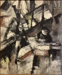 Ezechiel BAROUKH (1909-1984)-Composition-img1
