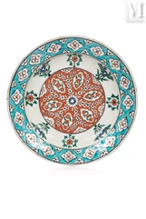 Plat d'inspiration Iznik-France, fin XIXe - début du XXe siècle-img1