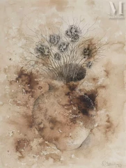 Léon Arthur TUTUNDJIAN (Amasya 1905 - Paris 1968)-Bouquet de fleurs-img1