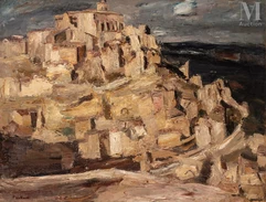 Pierre WOLKONSKY (Saint-Pétersbourg 1901 -? 1997)-Paysage de Corse-img1