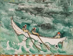 Alexis GRITCHENKO (Krolevets 1883 - Vence 1977)-Embarcation en Turquie, réalisé en 1922-img1