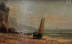 Emile GODCHAUX (1860-1938)-Marée basse-img1