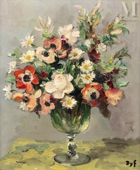 Marcel DYF (1899-1985)-Bouquet de fleurs, circa 1950-img1