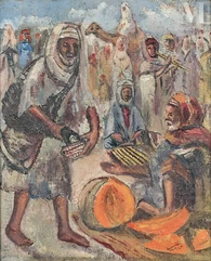 Ammar FARHAT (Béja 1911 - Tunis 1987)-Le vendeur d'eau-img1