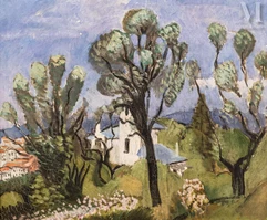 Henri MATISSE (Cateau-Cambrésis 1869 - Nice 1954)-La villa bleue à Nice, 1918-img1