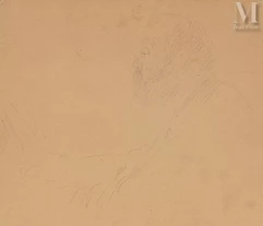 Henri LEROLLE (Paris 1848 - 1929)-Portrait de Paul Lerolle de profil-img1