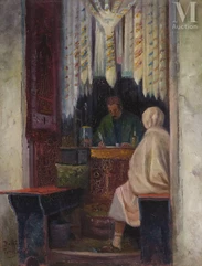 Theodore Charles BALKE (Faulquemont 1875-Villeneuve sur Yonne 1951)-Le souk des parfumeurs à Tunis-img1