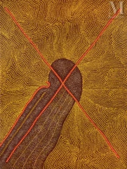 Kathleen Petyarre (c. 1940 - 2018)-Mountain Devil Lizard Dreaming-img1