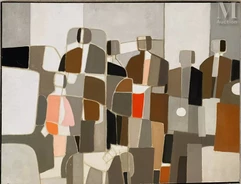Michel THOMPSON (1921 – 2007)-Foule-img1