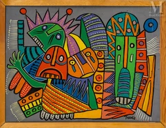 François THANGO (1936-1981)-Sans titre, 1962-img1