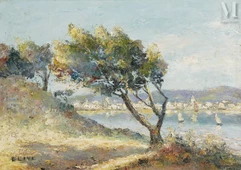 Henri OLIVE dit Olive des Martigues  (1898-1980)-Bord de mer-img1