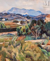 Adolf MILICH (Tyszowce 1884 - Lugano 1964)-Environs d’Aix en Provence-img1