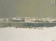 Roger MUHL (Strasbourg 1929 - Mougins 2008)-Paris les quais de la Seine, 1961-img1