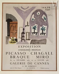 d'après Pablo PICASSO (Malaga 1881 - Mougins 1973)-Exposition des lithographies originales de Picasso Chagall Braque......-img1