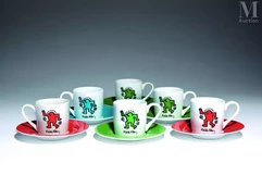 Keith HARING (1958-1990)-Manikin blue, green, red-img1