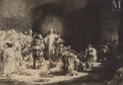 Harmenszoon REMBRANDT (1606-1669)-La Pièce aux cent florins gravée par Léon Flameng (1831-1911).-img1