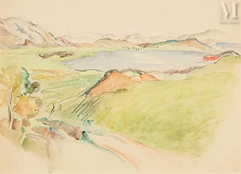 Adolf MILICH (Tyszowce 1884 - Lugano 1964)-Bord de mer en méditerranée-img1