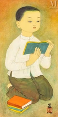 MAI TRUNG THU (1906-1980)-L'enfant studieux , 1976-img1