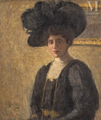 Charles GUERIN (Sens 1875- Paris 1939)-Jeune femme au chapeau-img1
