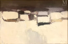 Roger MUHL (Strasbourg 1929 - Mougins 2008)-Village sous la neige-img1