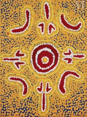 Paddy Stewart Japaljarri (1935 - 2013)-Marlu (Kangaroo) Dreaming, 2006-img1
