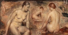Grigory GLUCKMANN (Vitebsk 1898 - Los Angeles 1973)-Baigneuses-img1